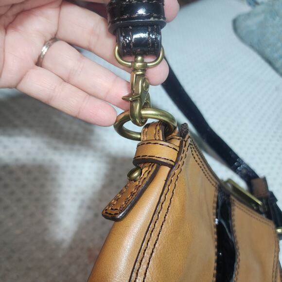 54 FOSSIL EUC MEDIUM LEATHER SHOULDER BAG - Picture 5 of 7